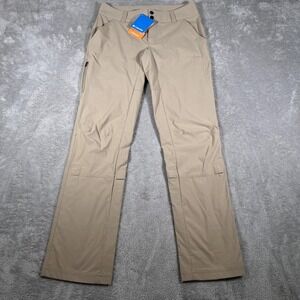 Columbia Pants Womens 4 Regular Khaki Hart Lake Omni-Shade Omni-Shield Hiking